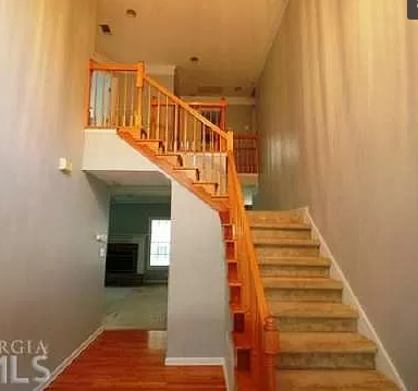 Stairs Post and Rail Stain/Update - Fayetteville, Ga